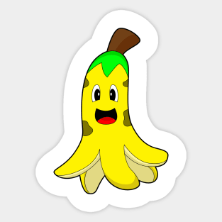 Octopus Banana Sticker